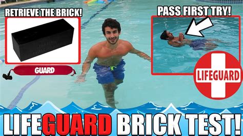 how hard is the lifeguard brick test|lifeguard brick test tips.